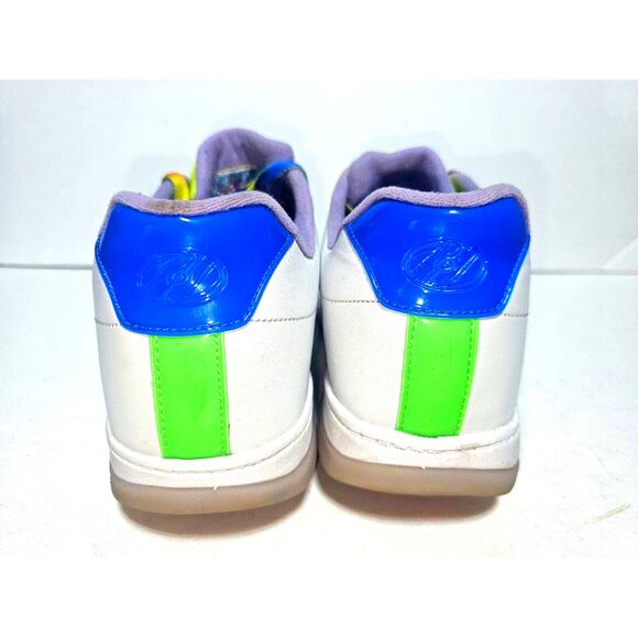 Heelys Glower HE100857 White Womens Size 7 Pink Logo and Rainbow Laces - Picture 3 of 12